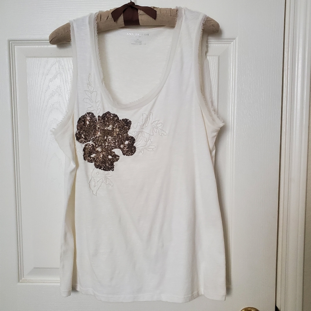 Ann Taylor Cotton Sleeveless Top